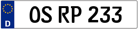 Trailer License Plate